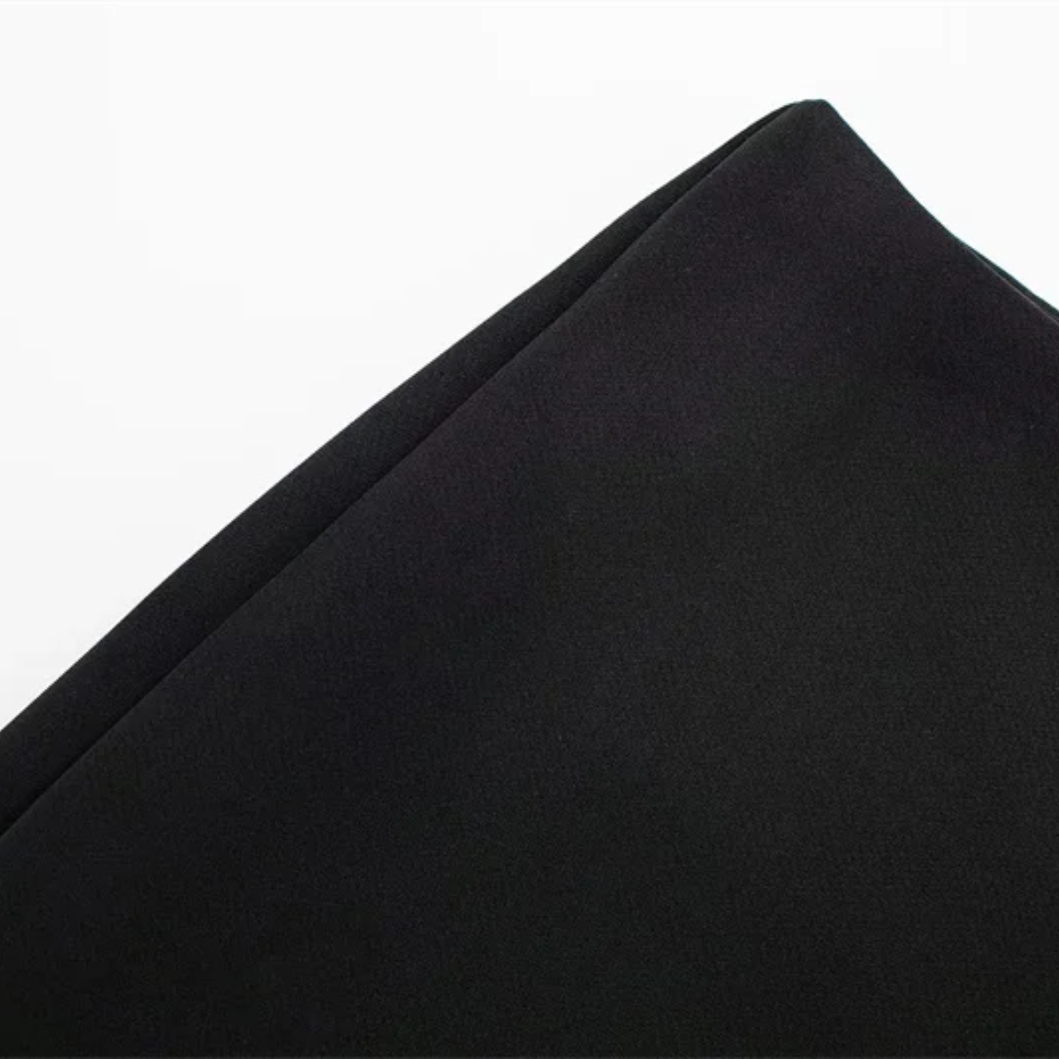 Ella | Asymmetric High Waist Black Mini Skirt Shorts